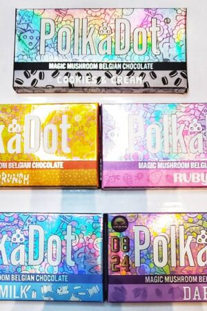 Polka Dot Magic Mushroom Chocolate Bar